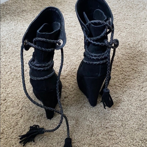 Wedge suede booties - Picture 3 of 5